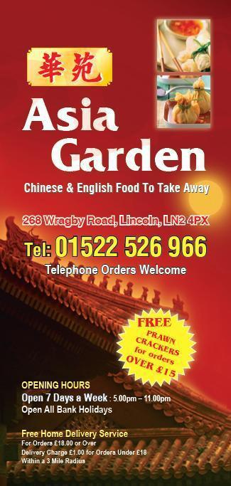 Asia Garden Chinese Take Away Foods Lincoln Take Away Food Shop